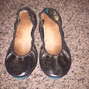 Tieks starstruck gold flats
