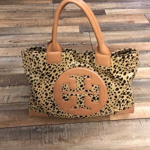 100% Authentic Large Tori Burch Ella Coated  Tote
