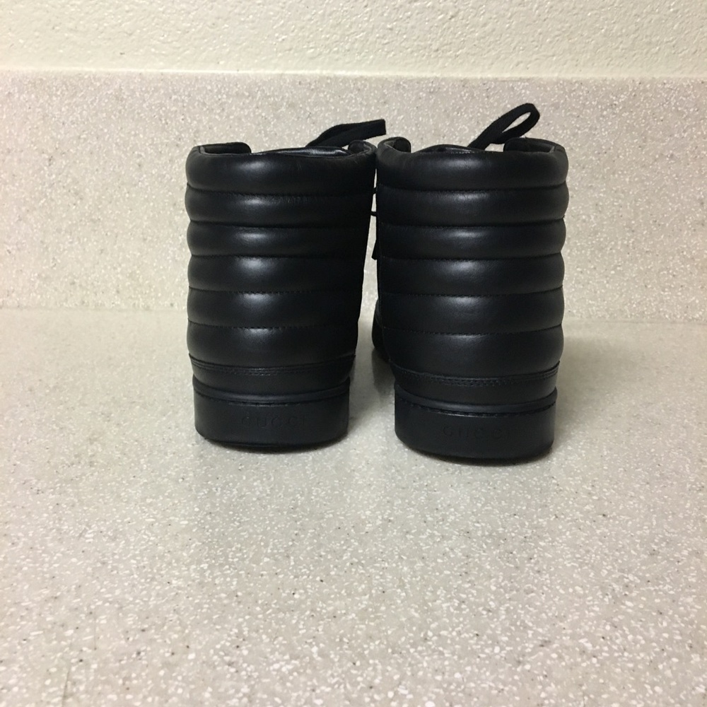 Gucci 'Common' High Top Black Size 10.5G / 11.5 US - Picture 5 of 8