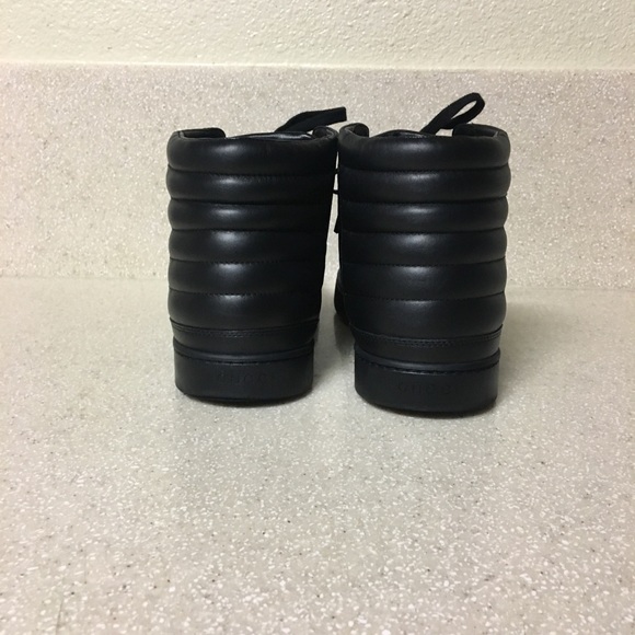 Gucci 'Common' High Top Black Size 10.5G / 11.5 US - Picture 5 of 8