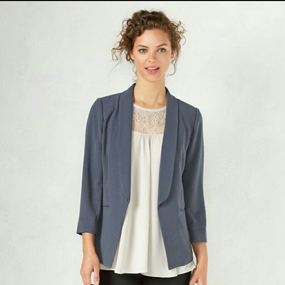 LC Lauren Conrad Crepe Blazer