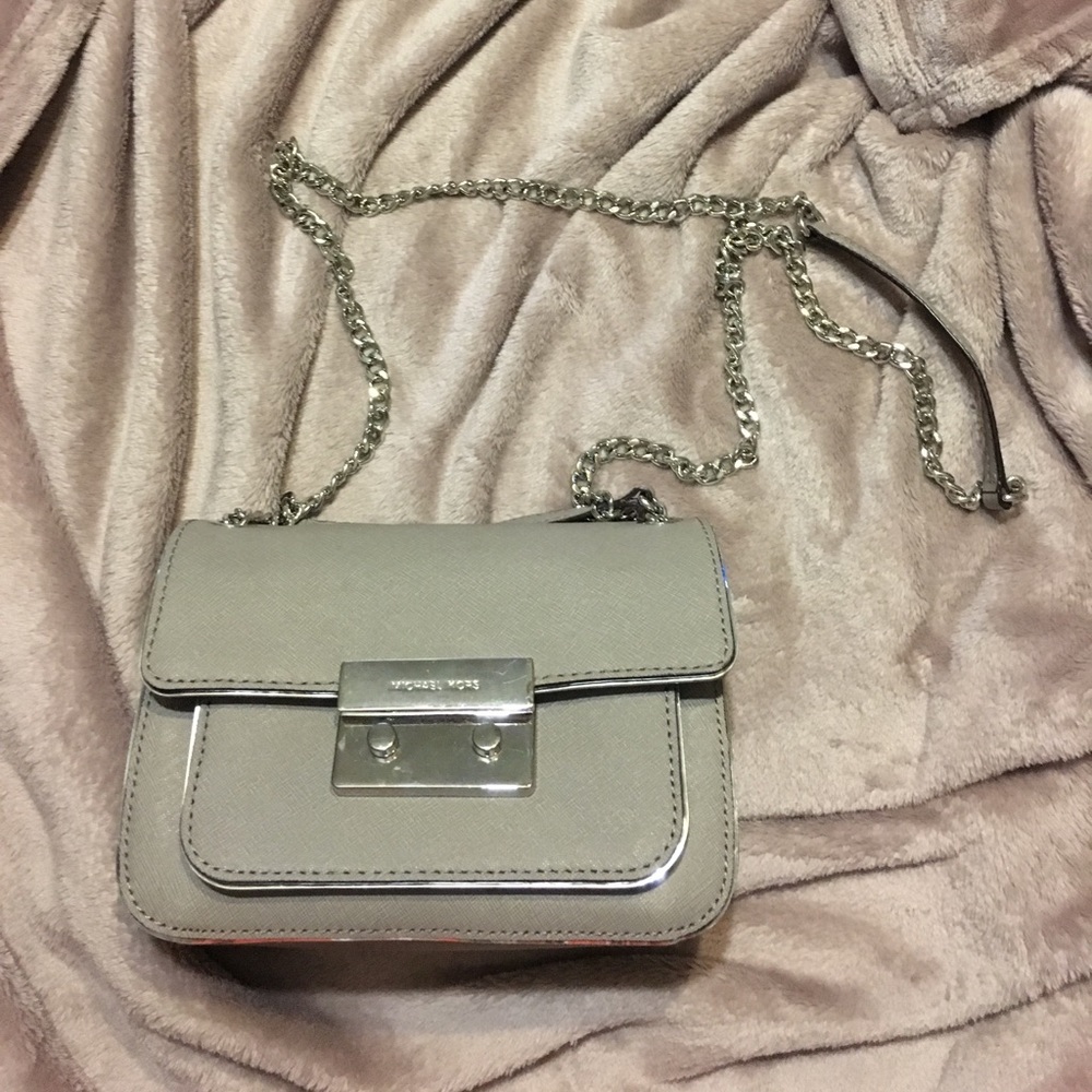 Michael Kors chain grey purse