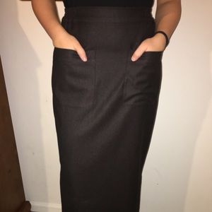 Vintage Eskandar maxi skirt from Neiman Marcus