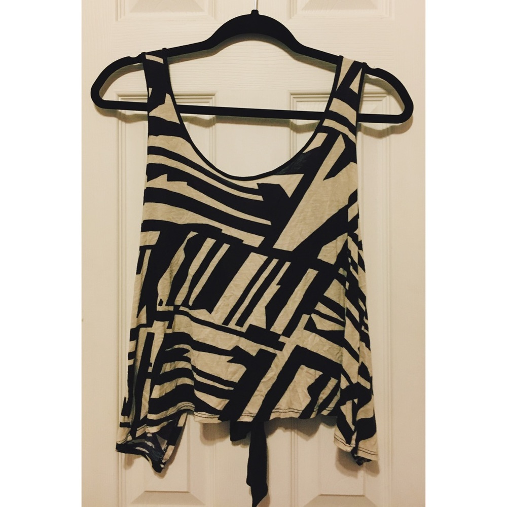 Black & White Bycorpus Open-Back Tank