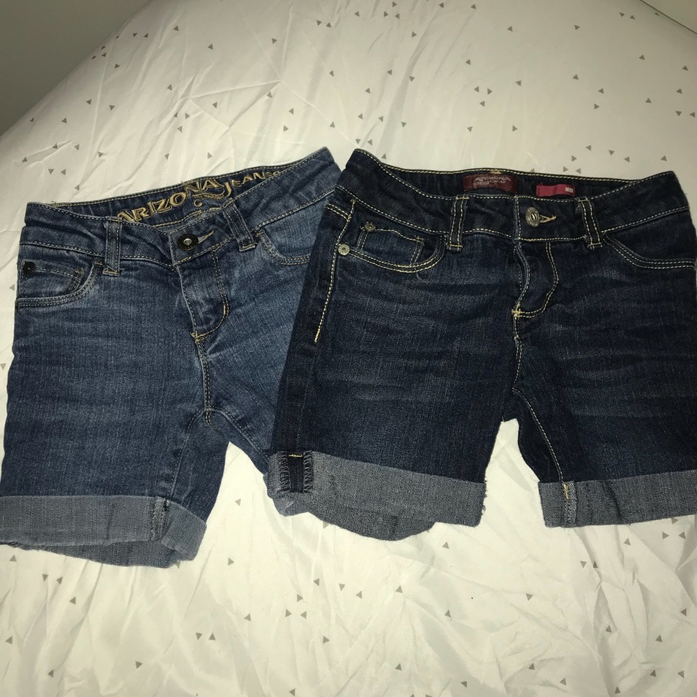 Girls Arizona Jean, denim shorts bundle.
