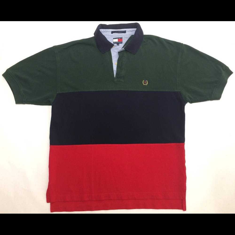 ❌SOLD❌ Tommy Hilfiger ColorBlock Crest Polo Shirt