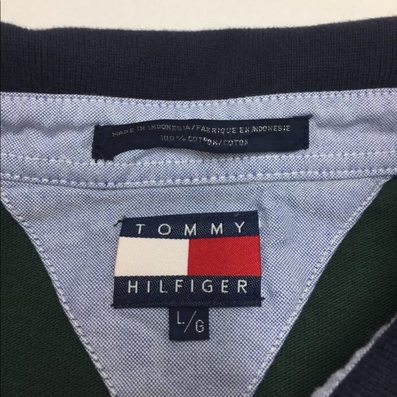 ❌SOLD❌ Tommy Hilfiger ColorBlock Crest Polo Shirt - Picture 5 of 6