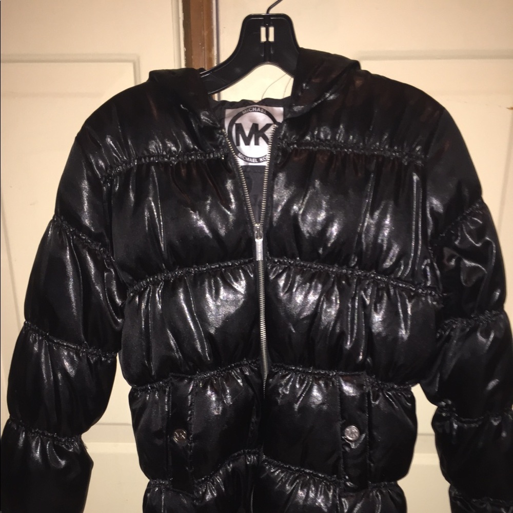 michael kors black puffer jacket