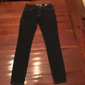 Old Navy Rock Star skinny dark rinse blue jeans 10