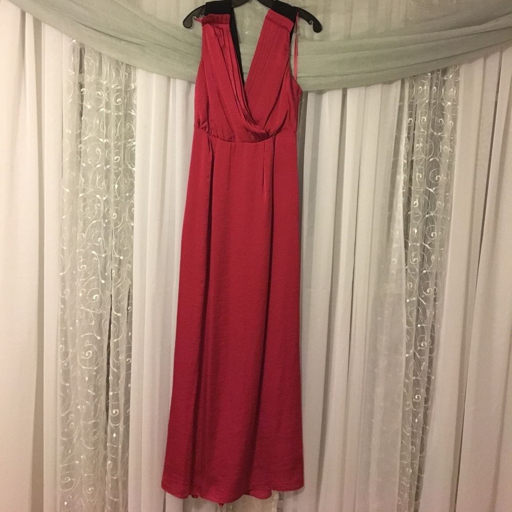 BCBG Red Berry Long Formal Dress Size 10