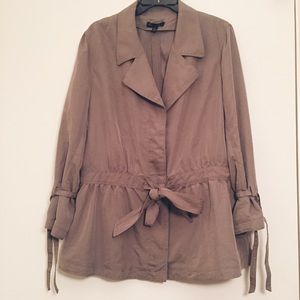 BANANA REPUBLIC OLIVE WRAP JACKET