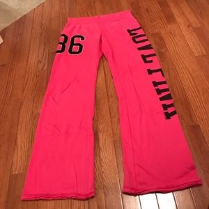 Pink sweatpants