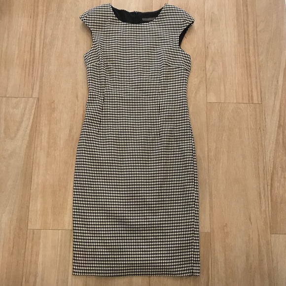 houndstooth sheath dress