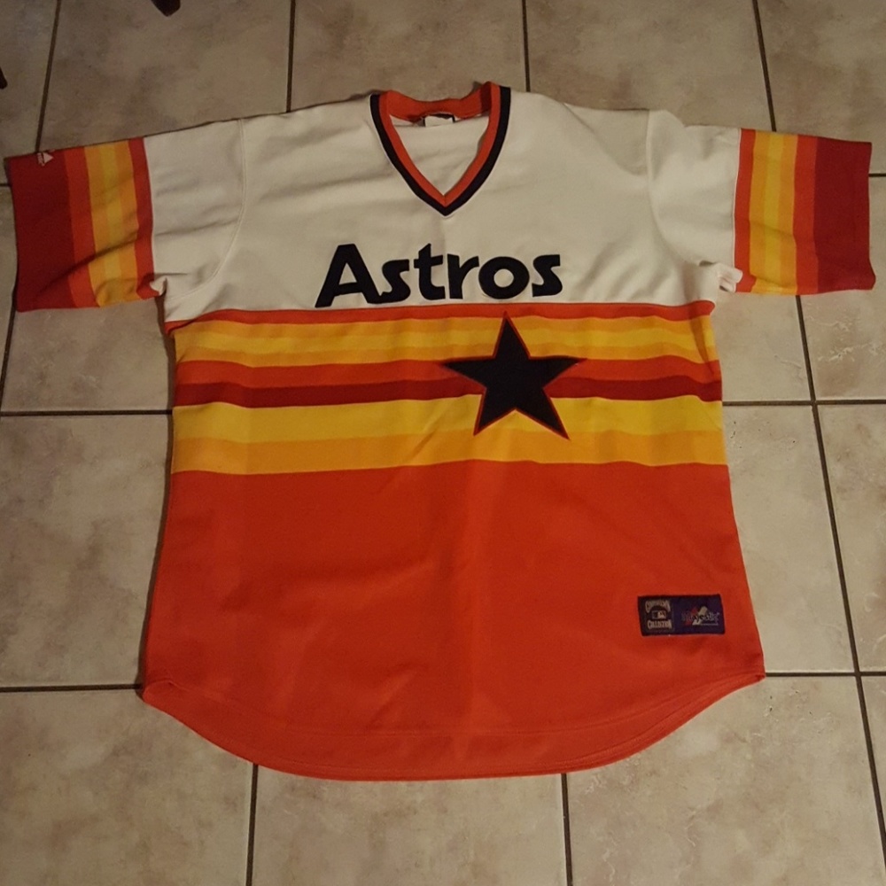 Old school style  throwback Astros jersey
