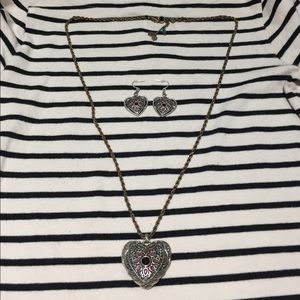 Vintage lucky brand long statement necklace