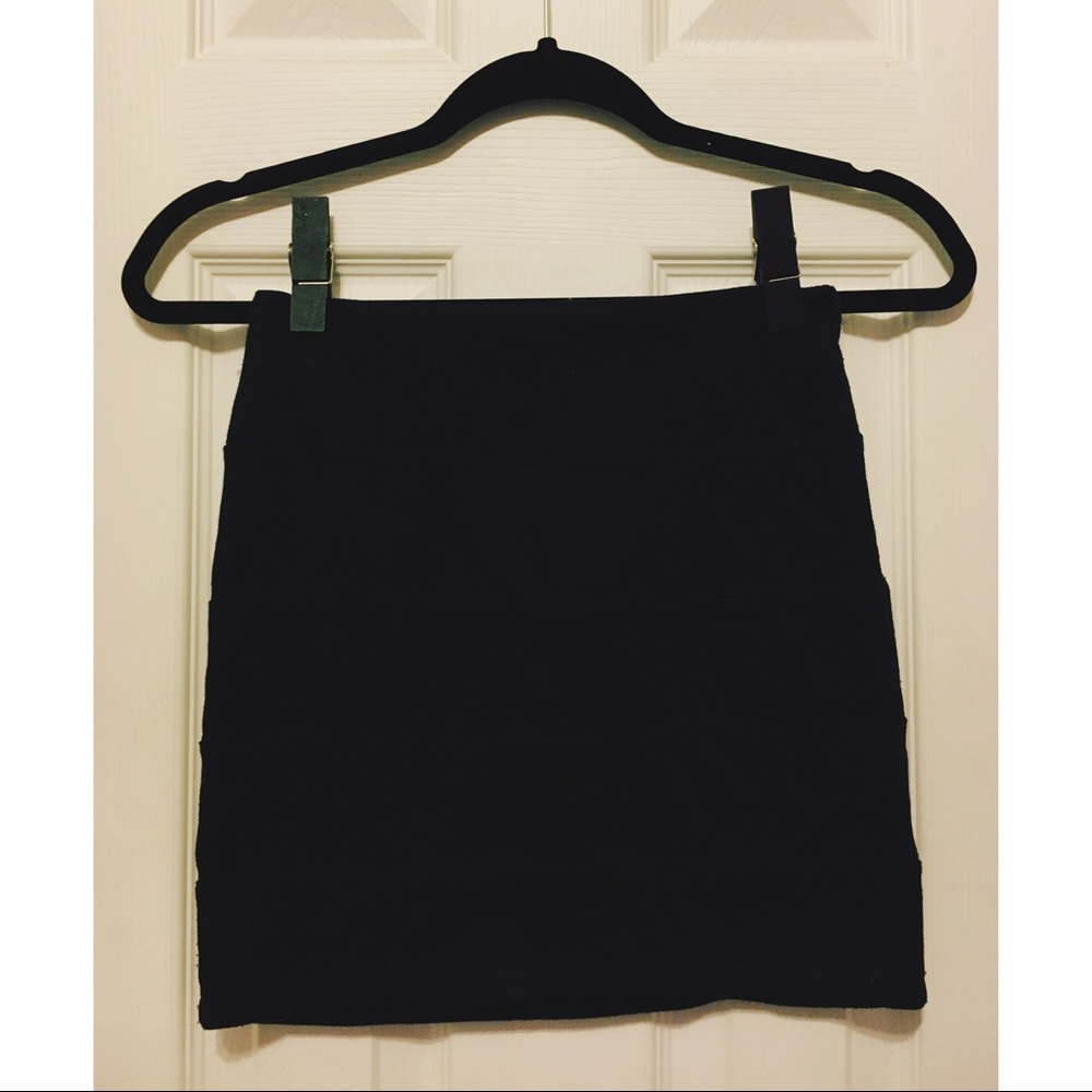 Black Nollie Bandage Mini Skirt
