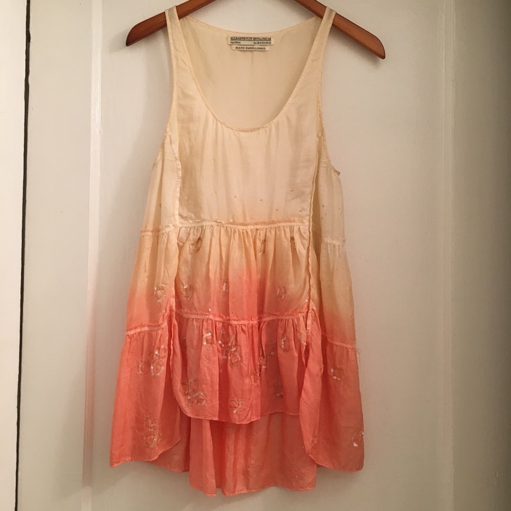 Beautiful Silk All Saints Ombre Vest UK 8/ US 4.