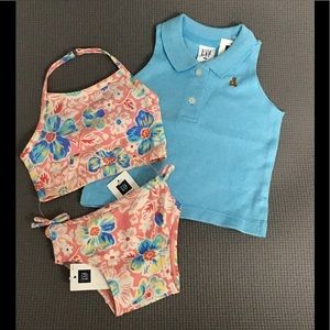 🛍HOST PICK 🛍Baby GAP Swimsuit & Polo Top