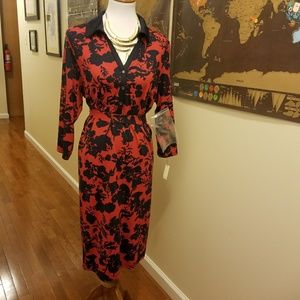 Talbots size 1X dress with detachable belt.