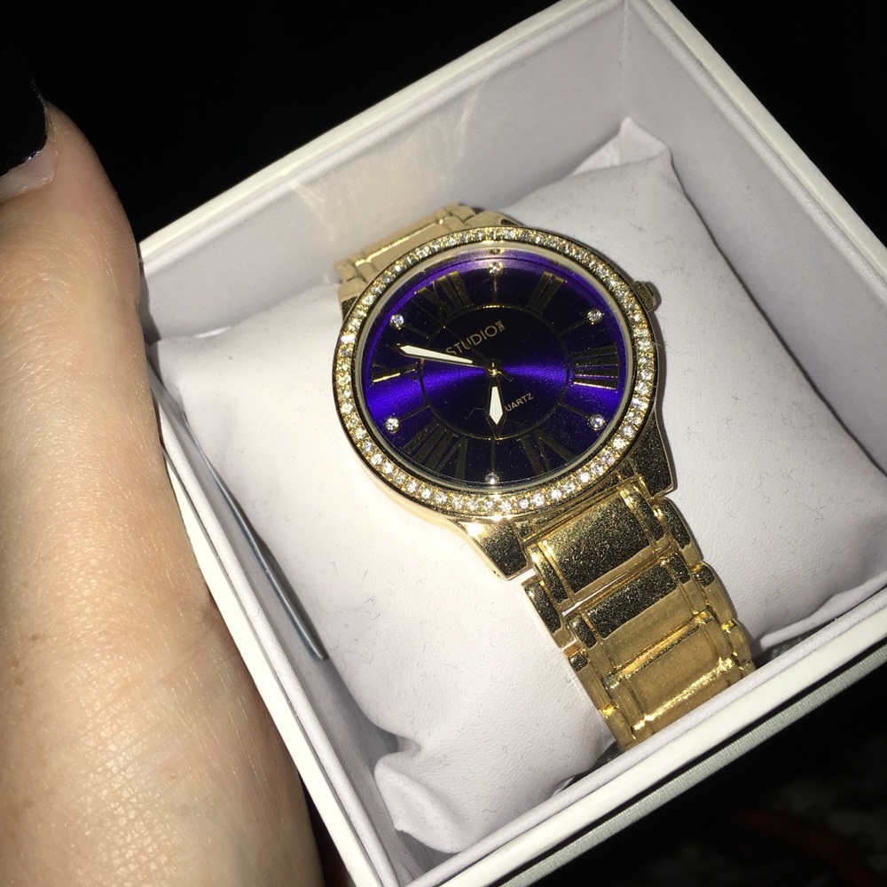 Blue and Gold Classy Watch