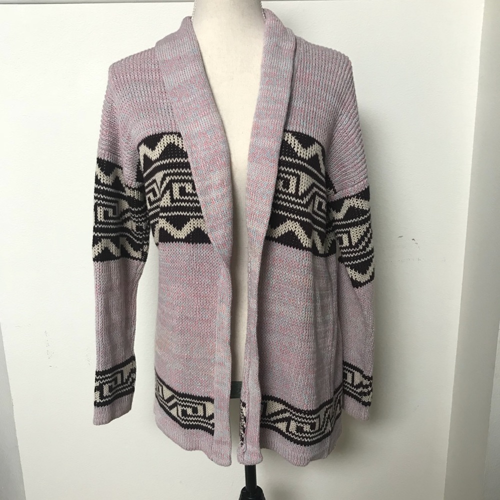 [Ecote] Aztec Chunky Knit Cardigan