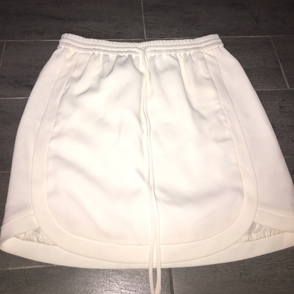 I crew white skirt
