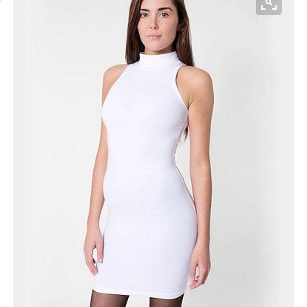 American apparel body con turtle neck dress