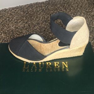 Ralph Lauren black espadrilles