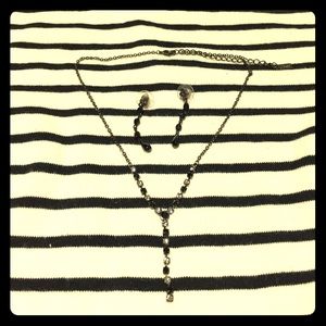 Black short necklace