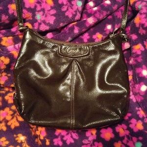 Small brown coach crossbody