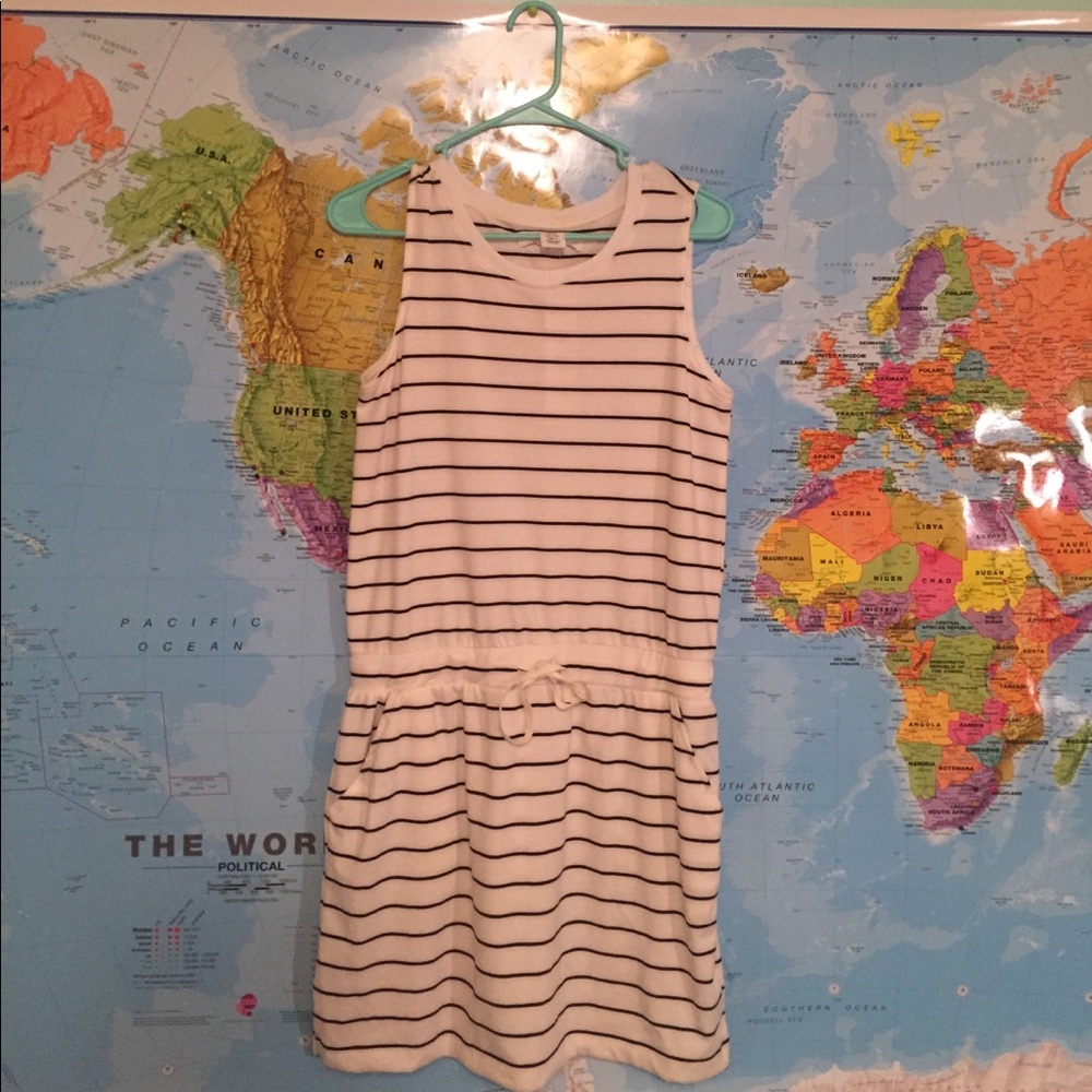 cinched dress with pockets.