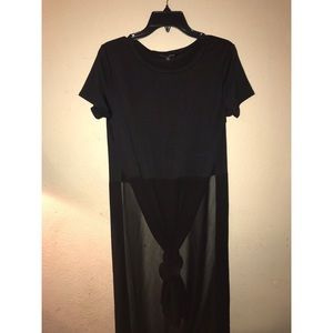 BLACK SHEER Tunic
