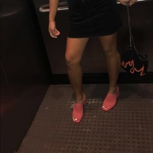 Jeffrey campbell petra jelly block heel mule Clearance