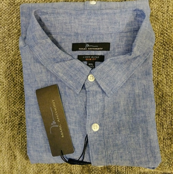 Mark Anthony Slim Fit Mens Button Down XXL - Picture 5 of 5