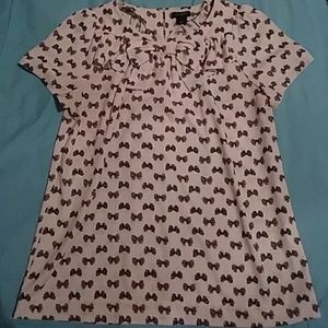 J Crew Adorable Bow Blouse