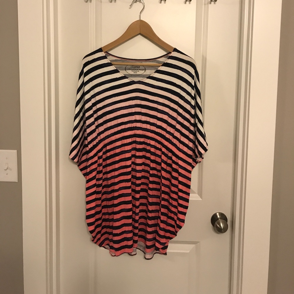 Soma Ombré striped butterfly tunic