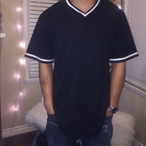 Men's plain black Jersey Tee