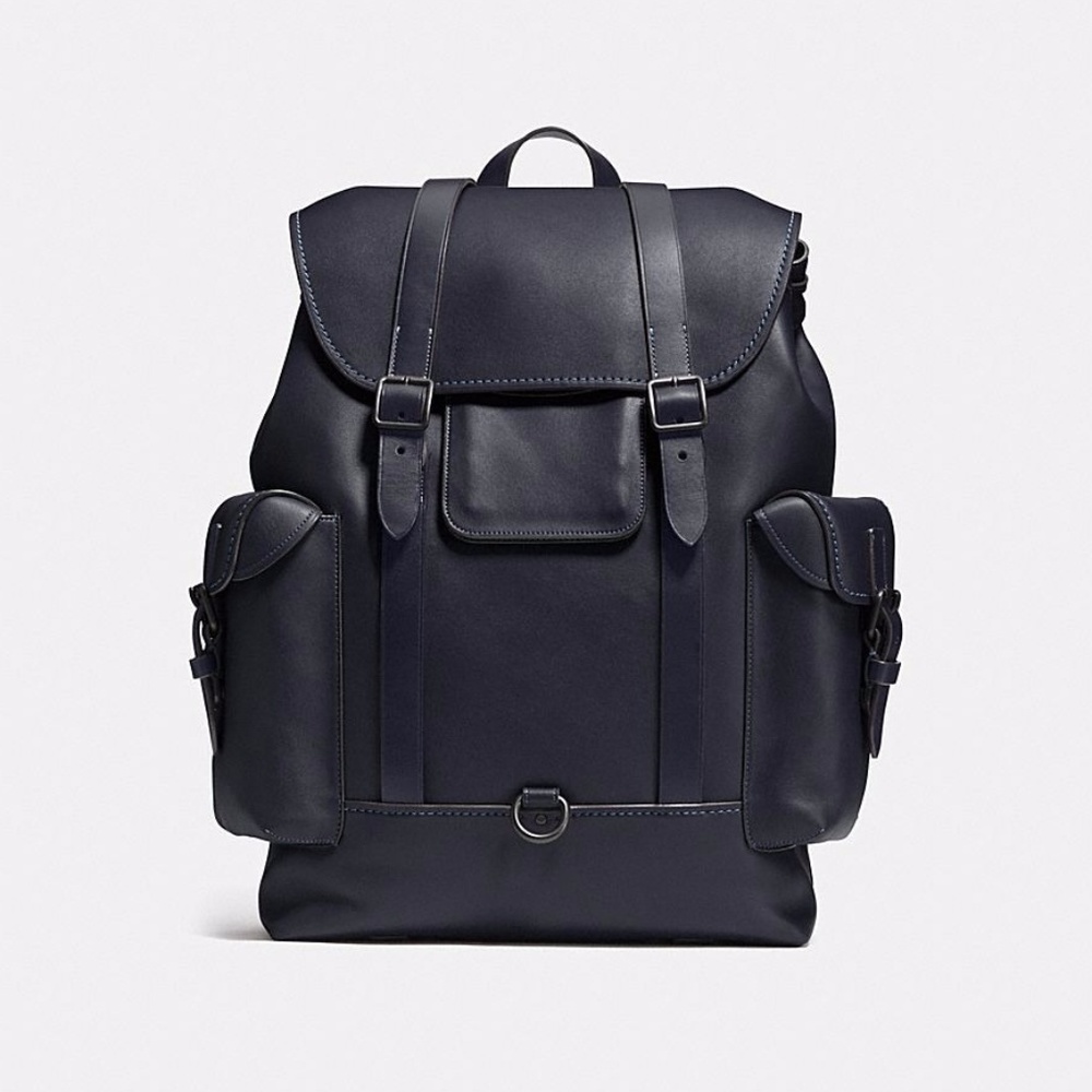 Coach's "Metropolitan Rucksack" in Black Leather - Picture 1 of 4