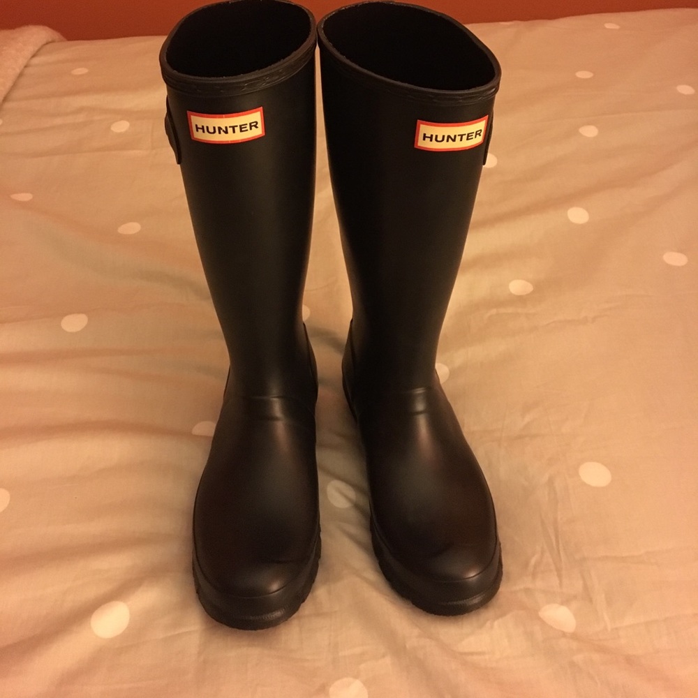 Hunter Boots Tall Black Matte