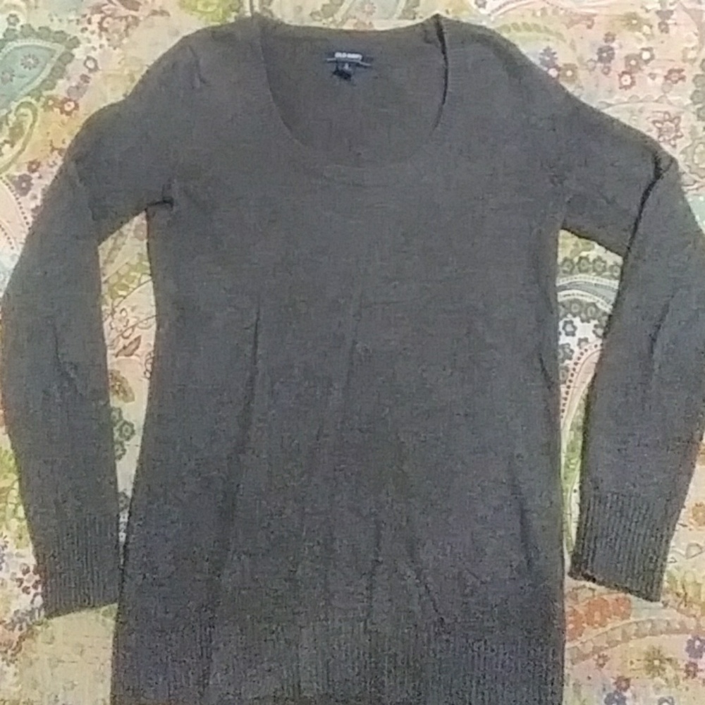 Old Navy Charcoal Scoop neck Sweater