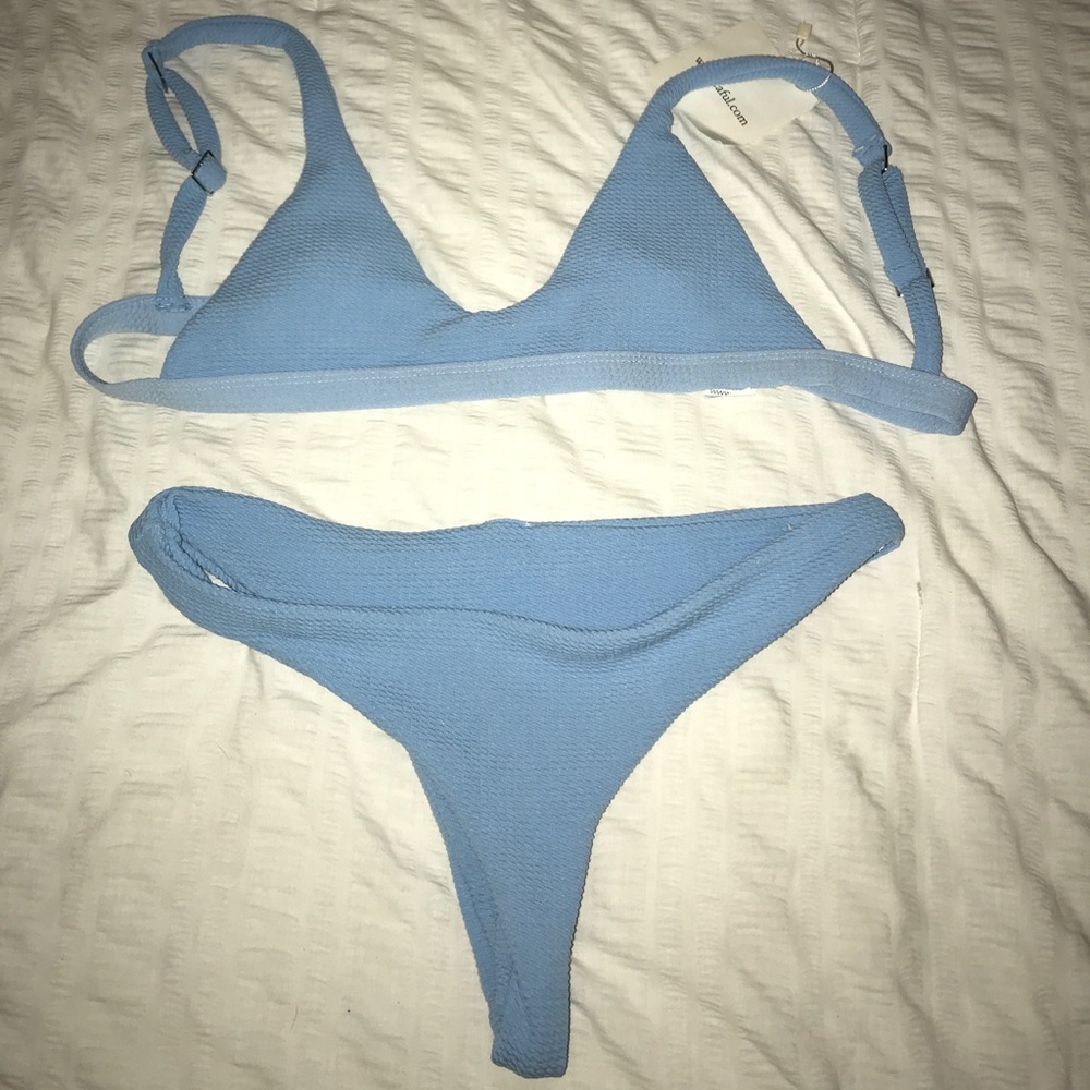 Blue bikini