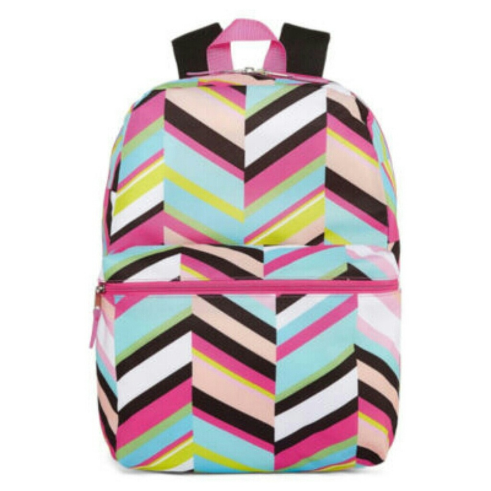 NWT Girl's Chevron Print Backpack.