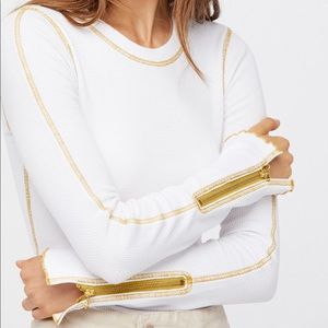 Free People Zip it Cuff thermal