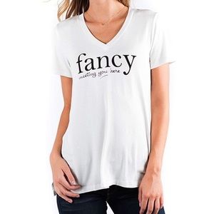 Downeast basics “fancy meeting you here” tunic tee
