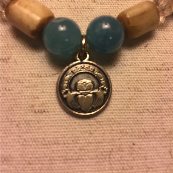 Semi Precious and Claddagh Charm Bracelet - Picture 3 of 3
