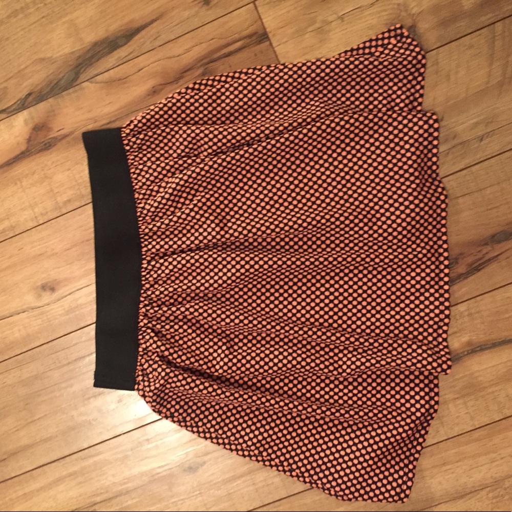 polka dot skirt.