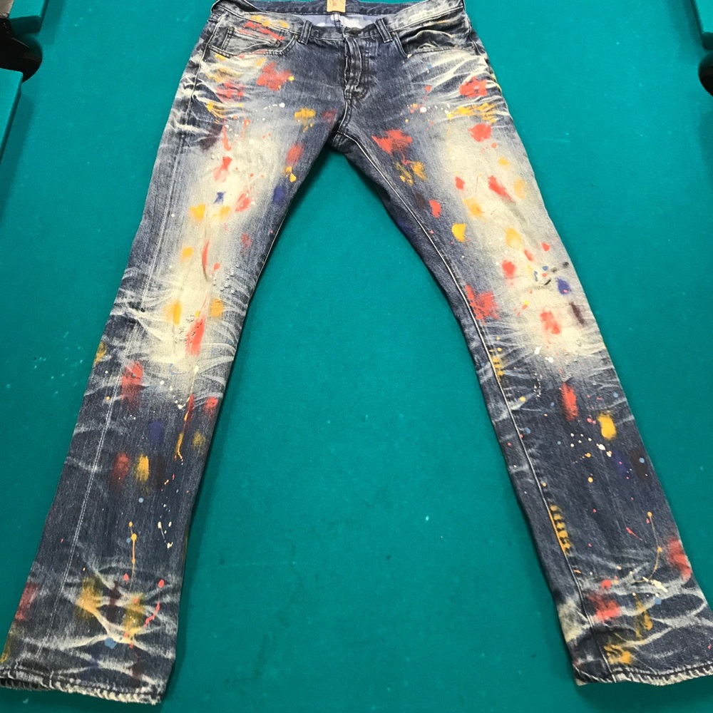 PRPS Demon good life paint splattered jeans