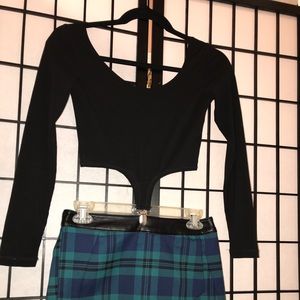 UNIF Crop Top with Mid-Suspenders