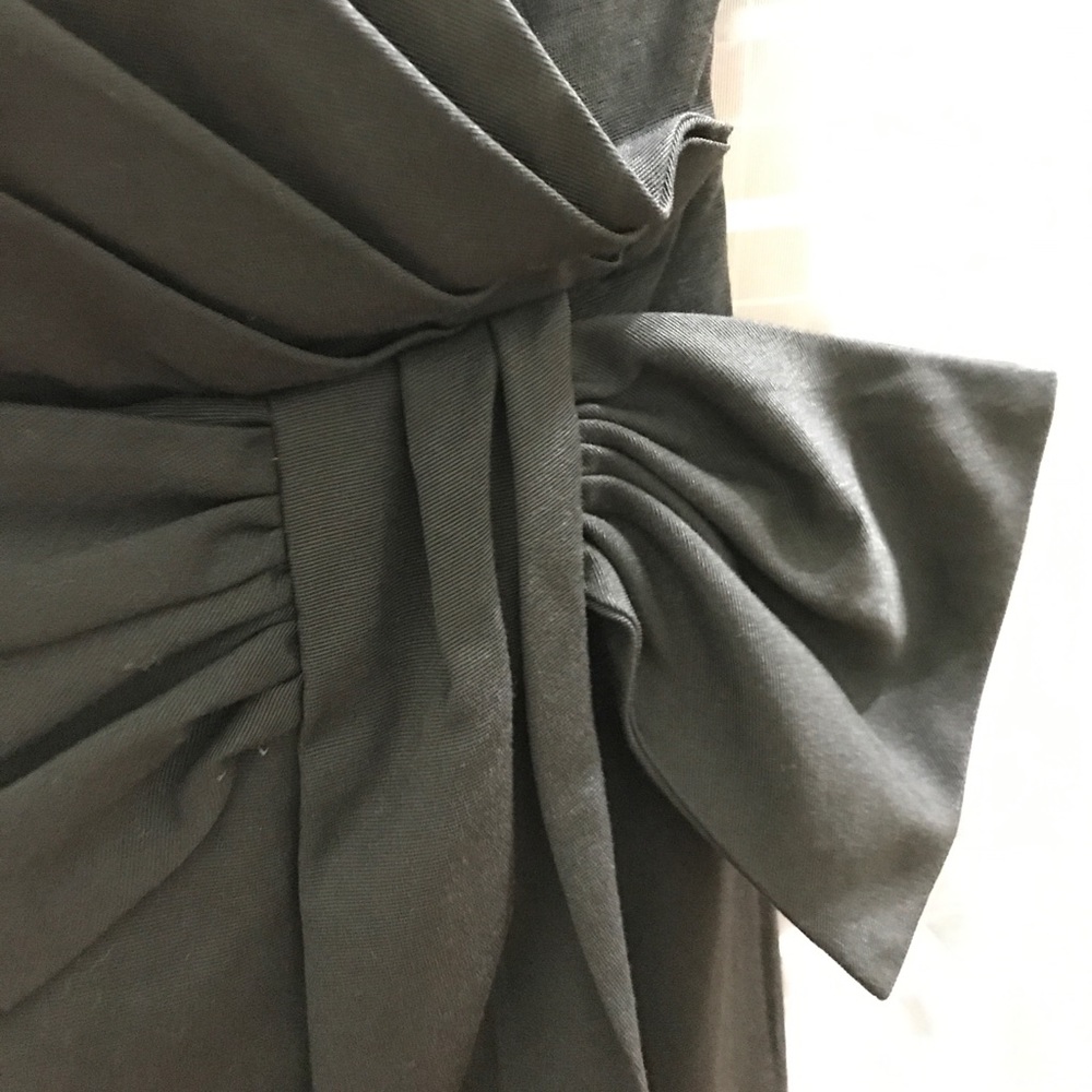 Black Strapless Bow Dress with Tulip Bottom - Picture 3 of 3