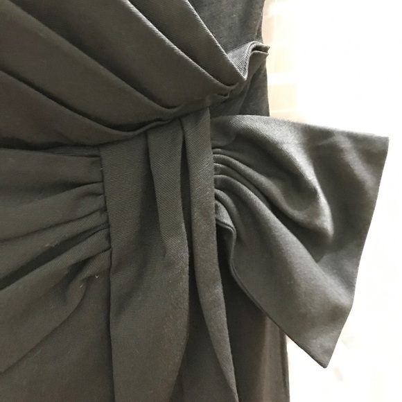 Black Strapless Bow Dress with Tulip Bottom - Picture 3 of 3